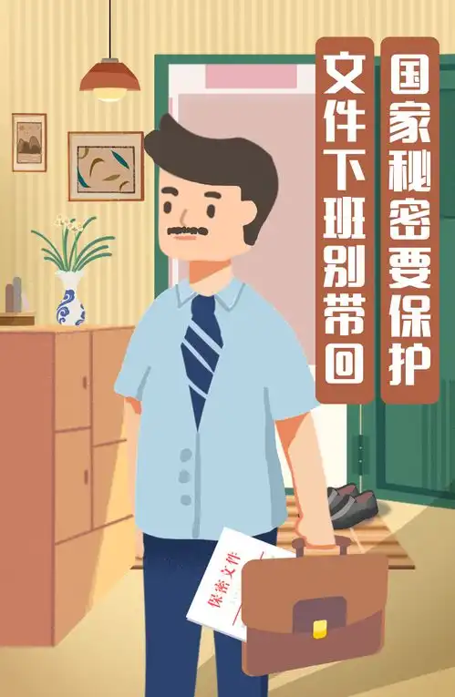 文件下班别带回国家秘密要保护
