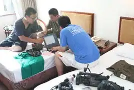 组图奥运京港大连接工作人员幽默搞笑瞬间3
