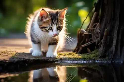 有趣的卖萌猫猫图片摄影图下载至来源处
