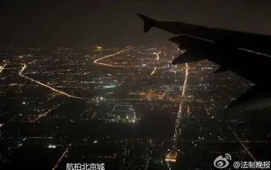 北京雾霾消散记者高空拍摄晚高峰夜景
