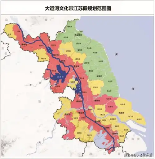 运河资讯江苏省13市全员入列江苏大运河文化带扩容
