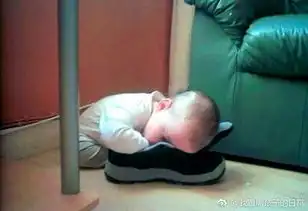 困意来袭,熊孩子在哪儿都能睡着
