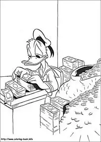卡通唐老鸭数钱图片漫画插画绘画图片下载编
