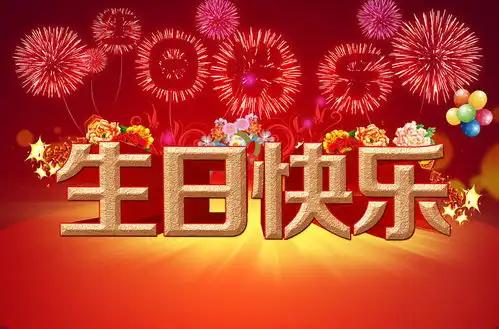 生日快乐祝福背景图
