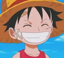 动漫二次元头像草帽男孩治愈系微笑
