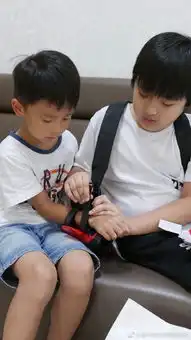 吴镇宇晒儿子与朋友玩耍照片feynman笑容灿烂
