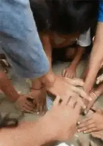 搞笑gif趣图有这样的闺蜜真好,不然就惨了
