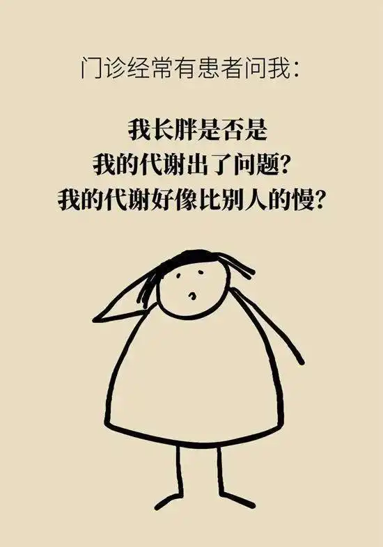 长胖是因为代谢变慢了代谢表示不背这个锅
