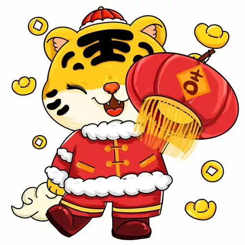 再传一批2022虎年春节元素的图片给大家鉴赏
