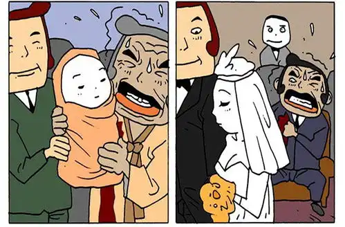 恶搞漫画一名非常坚强的男子
