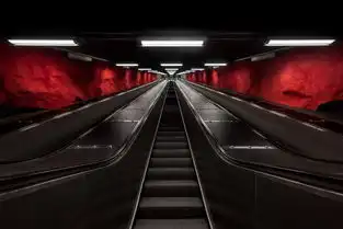 位于地下的艺术斯德哥尔摩的地铁美景
