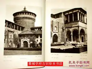 大开本布面建筑德国著名铜版印刷名家摄影世界风光民俗建筑系列意大利304幅整页照片五种语言标题italienbaukunstundlandschaft

