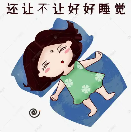 卡通手绘可爱女孩打蚊子不能好好睡觉素材图片免费下载千库网
