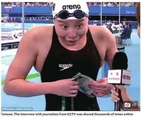 傅园慧已红到国外英媒报道赞她太有趣了
