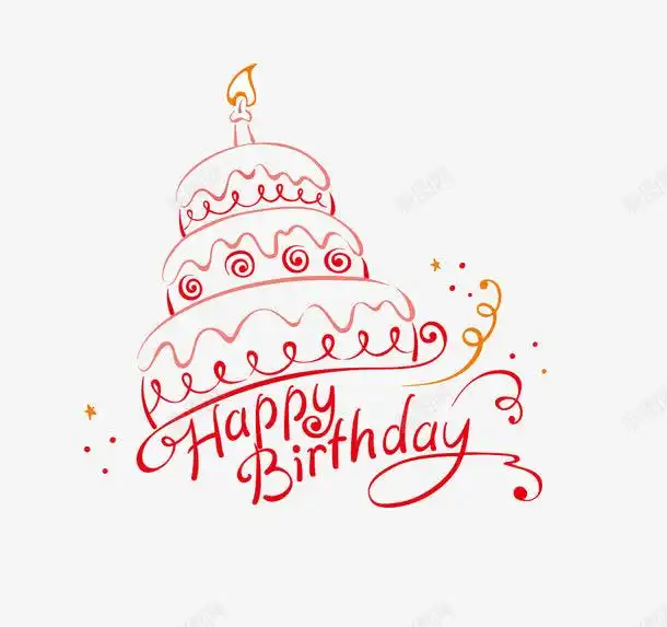 生日快乐页面网页平面电商创意素材生日快乐素材
