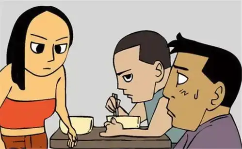 搞笑漫画最怕空气突然安静,隔壁的小情侣突然就动起手来了
