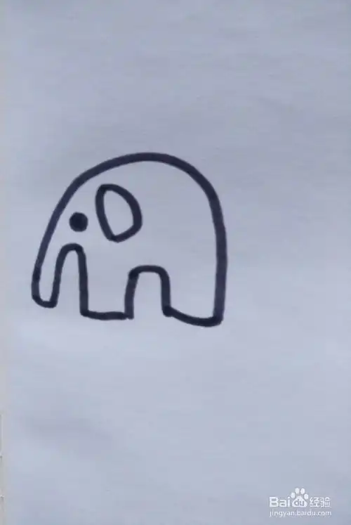 儿童简笔画大象小象怎么画
