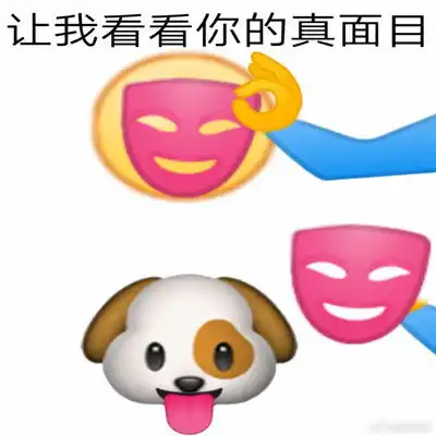 让我看看你的真面目表情包热门的搞笑聊天表情
