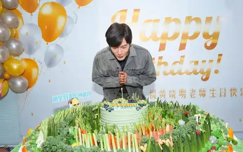 草做的蛋糕黄晓明的生日蛋糕竟是草做的,他这些年的减肥真是拼了
