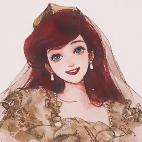 女生进迪士尼在逃公主必备头像,美出天际
