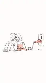 急求插画男女生在一起的图片校园
