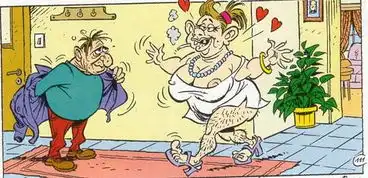 非常男孩笑话频道搞笑图片老婆的模样漫画
