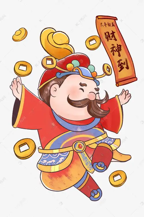牛年财神大年初五财神到年俗春节素材图片免费下载千库网
