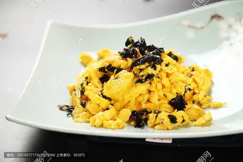 石耳炒鸡蛋图片素材下载食品餐饮素材下的中国菜系图片素材
