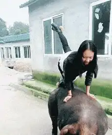 搞笑gif双手举高向上跳还要还要
