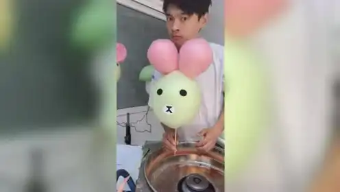 棉花糖造型,熊
