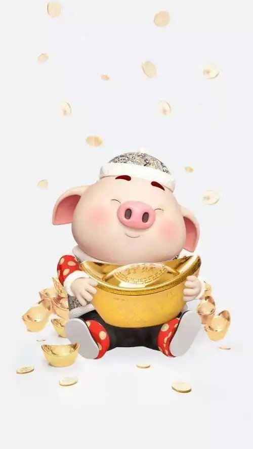 新年主题小猪手机壁纸
