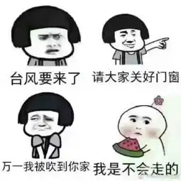 幽默搞笑的台风段子

