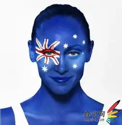 国旗也性感国旗人体彩绘
