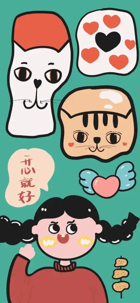 2021.08.19搞怪女孩壁纸
