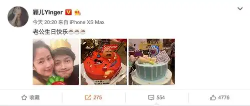 组图颖儿晒全家福为付辛博庆生蛋糕上甜蜜表白永远爱你

