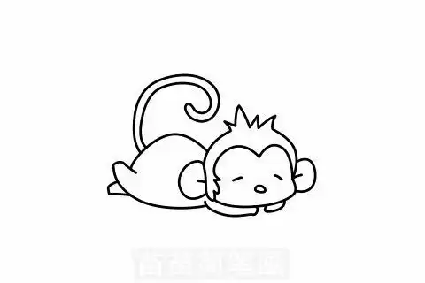 猴子简笔画怎么画图片大全
