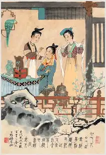 古代风俗图新春佳节祖辈如何迎来送往
