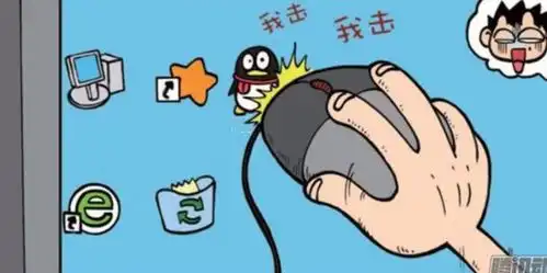 爆笑校园呆头听从旺财瞎指挥,用鼠标双击qq压根没有反应
