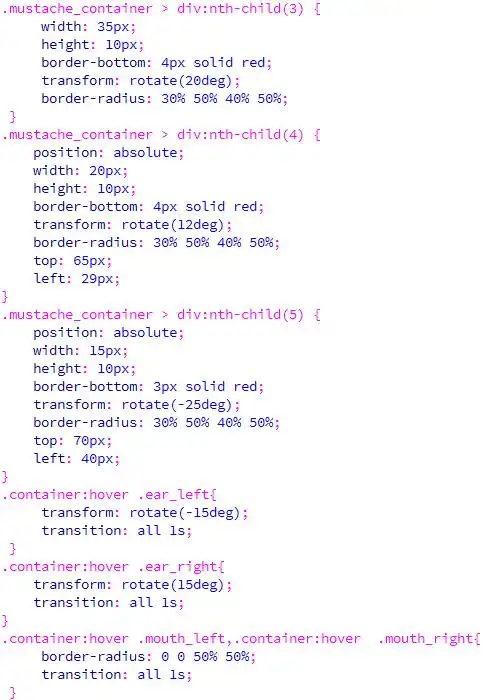css3属性实现画动态搞笑动画
