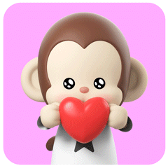 幸运猴luckymonkey表情包第二弹三维ip表情包设计
