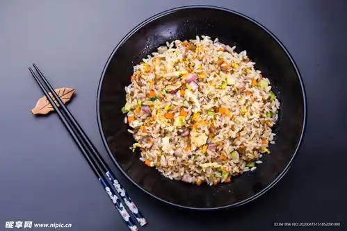 哨子炒饭蛋炒饭摄影图
