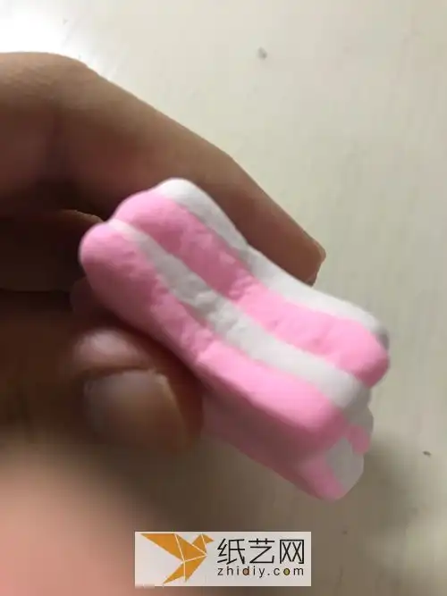 超轻粘土制作的星星生日蛋糕生日礼物教程图解
