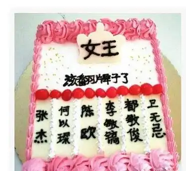 恶搞的生日蛋糕,每一个都让人想打人,虽说是损友,其实是真爱翻牌子
