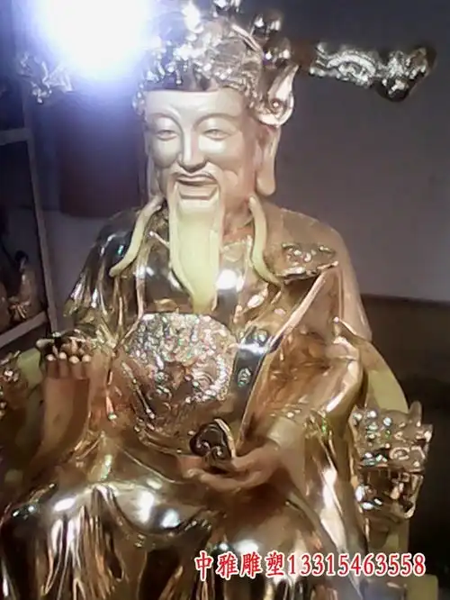 财神爷玻璃钢雕塑汉中财神树脂雕塑定制厂家
